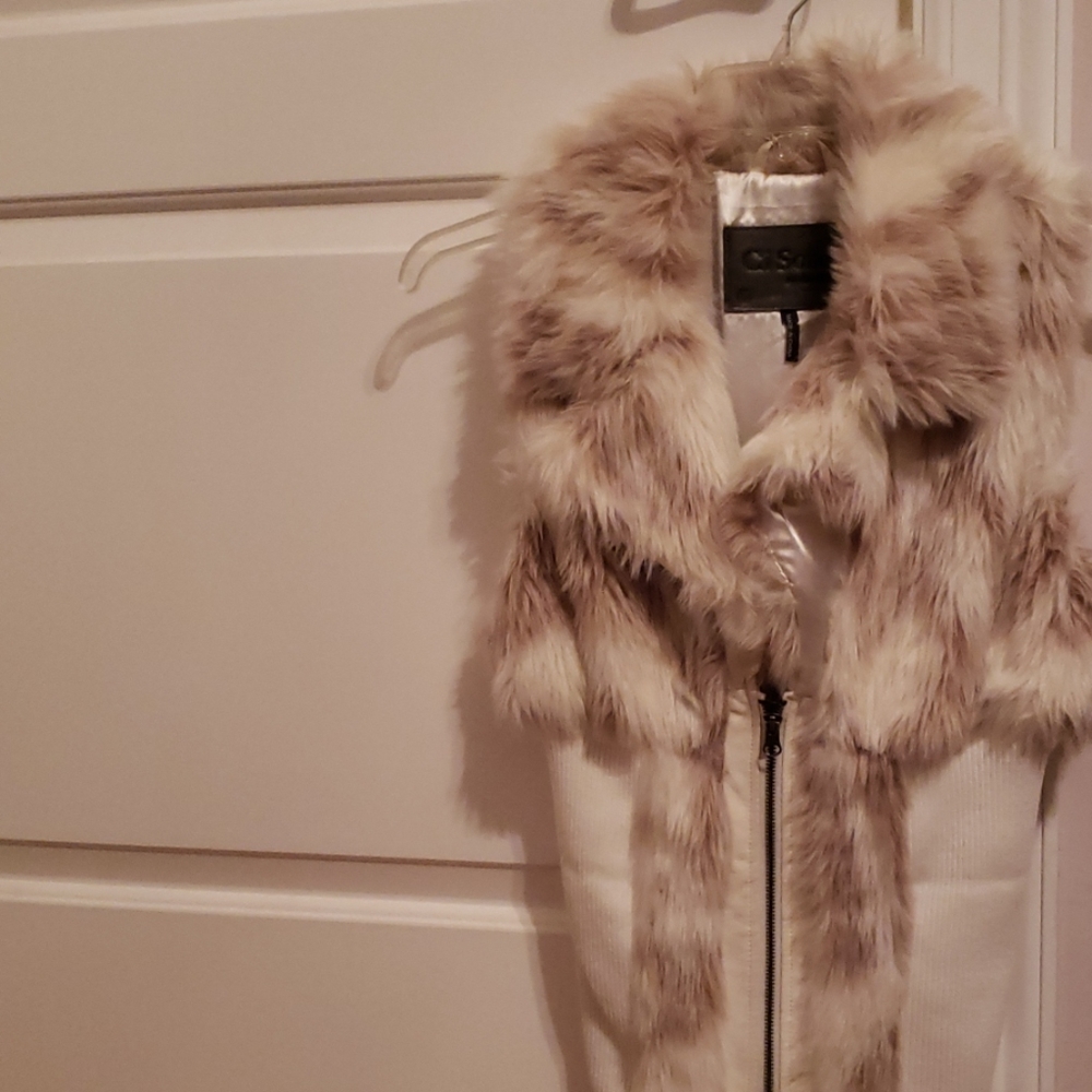 Faux fur vest